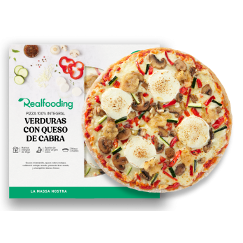 PIZZA INTEGRAL REALFOODING VERDURAS CON QUESO DE CABRA